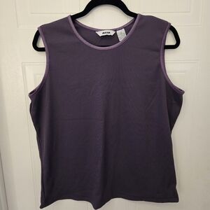 1X ALIA Purple Sleeveless Top